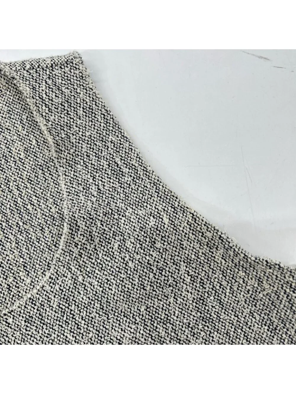 Chanel Gray CC Logo Button Sleeveless Tweed Pullover Sweater 38
